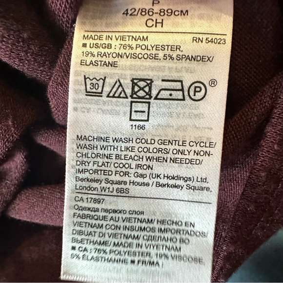 Banana Republic Deep Burgundy Ballet Wrap Super Lightweight Sweater - Picture 5 of 5